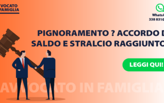 pignoramento saldo e stralcio