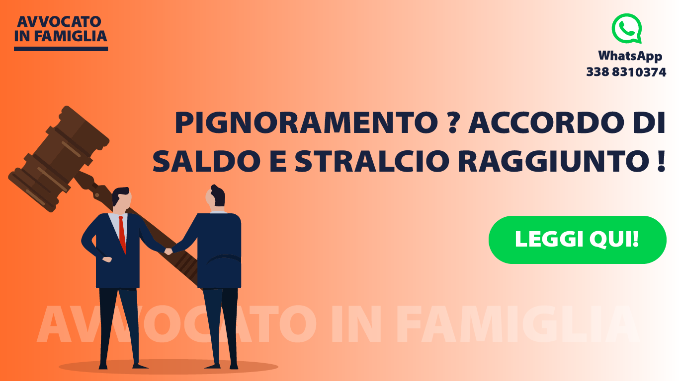 pignoramento saldo e stralcio